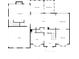 Detailed first floor plan showing the living room, kitchen, garage and other rooms at 65 Gatewood Dr, Marietta, GA 30068