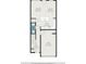 This is the floorplan for the first floor including living room, dining area, kitchen, bath, foyer, and garage at 3271 Pennington Dr, Stonecrest, GA 30038