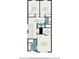 This is the floorplan for the second floor including bedrooms, laundry, and baths at 3271 Pennington Dr, Stonecrest, GA 30038