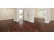 Welcoming foyer featuring beautiful hardwood floors and an open entryway at 328 Brookhaven Walk, Johns Creek, GA 30097