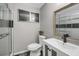 Modern bathroom with a sleek vanity, glass-enclosed shower, and contemporary design at 752 Sw Cooper St Sw, Atlanta, GA 30315