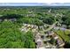 Picturesque aerial view of a neighborhood nestled among lush greenery and mature trees at 6175 Beaver Crossing Dr, Cumming, GA 30040