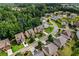 Expansive aerial view of a residential neighborhood with lush green trees and well-maintained lawns at 6175 Beaver Crossing Dr, Cumming, GA 30040