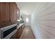 Kitchen with marble countertops, stainless microwave and hardwood floors at 167 Garden Ln, Decatur, GA 30030