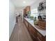 Kitchen with marble countertops, stainless appliances and hardwood floors at 167 Garden Ln, Decatur, GA 30030
