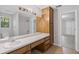 Bathroom with expansive counter space, lots of cabinets and shower-tub combo at 1279 Colony Pl, Marietta, GA 30068