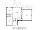 Basement floor plan showing the bedroom, recreation room, garage, and utility room at 1279 Colony Pl, Marietta, GA 30068