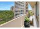 Relax on this home's balcony with a view of the city and nature at 2575 Peachtree Ne Rd # 15F, Atlanta, GA 30305