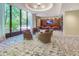 Clubhouse with modern furniture, lights and TV; good space to relax at 2575 Peachtree Ne Rd # 15F, Atlanta, GA 30305