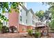 Exterior view of the house showing the deck with the combination of brick and siding at 3741 Cape York Trce, Alpharetta, GA 30022