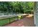 Expansive back deck, ideal for entertaining or relaxing, overlooks a well-maintained yard and lush greenery at 1920 Daves Creek Trl, Cumming, GA 30041