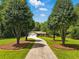 Traditional one-story home with manicured lawn, long driveway, and mature shade trees at 1920 Daves Creek Trl, Cumming, GA 30041