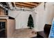 Unfinished basement providing storage and exposed beams at 28 Mcevers Branch Ct, Acworth, GA 30101