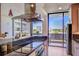 Modern kitchen featuring stainless steel appliances, granite countertops, and city views at 2575 Peachtree Ne Rd # 15G, Atlanta, GA 30305