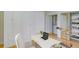 Office space includes built in closets and a desk with a view at 2575 Peachtree Ne Rd # 15G, Atlanta, GA 30305