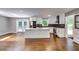 Modern kitchen with white cabinets, stainless steel appliances, and a large center island at 3122 Vandiver Dr, Marietta, GA 30066