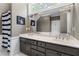 Bathroom featuring double sinks, mirror, and decor at 1824 Mount Paran Nw Rd, Atlanta, GA 30327