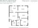 Floor plan of the guest house main level, featuring a living room, bedrooms, and a kitchen at 1824 Mount Paran Nw Rd, Atlanta, GA 30327