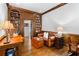 Cozy home office with custom wood bookshelves and natural lighting at 1824 Mount Paran Nw Rd, Atlanta, GA 30327