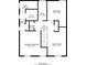 Floor plan of the home's second level showcasing the primary bedroom and bathrooms at 3458 Carriage Chase Rd, Atlanta, GA 30349