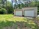 Detached outbuilding with two garage doors perfect for storage, workshop or hobby space at 115 Cannongate Cir, Sharpsburg, GA 30277