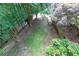 Aerial view of fenced-in back yard featuring grass and trees at 2693 Blairsden Nw Pl, Kennesaw, GA 30144