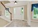 Bright entryway with tile floors, white trim, and a classic front door at 4313 Deep Springs Nw Ct, Kennesaw, GA 30144