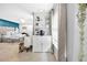 Bright bedroom with a coffee bar and a large window at 8320 Mayfern Dr, Fairburn, GA 30213