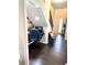 Cozy home office nook under the staircase with a modern desk and comfortable seating, perfect for remote work at 124 Gorham Gates Ct, Hiram, GA 30141