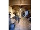 Inside of workshop with woodworking tools, lumber, and shelving at 124 Gorham Gates Ct, Hiram, GA 30141