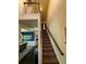 View of carpeted staircase with railing, leading to the second floor at 124 Gorham Gates Ct, Hiram, GA 30141