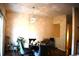 Dining area with decorative lighting, hardwood floors, and cozy seating at 920 Society Sw Cir, Atlanta, GA 30331