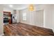 View of kitchen with stainless steel appliances, wooden cabinets, and hardwood floors at 920 Society Sw Cir, Atlanta, GA 30331