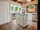 Modern kitchen with stainless steel appliances and island at 5642 Dorsett Shoals Rd, Douglasville, GA 30135