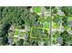 Aerial view showcasing the property line in relation to the street and surrounding properties at 1970 Fisher Ne Trl, Atlanta, GA 30345