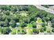 An aerial view showcasing the property line, nearby highway and surrounding neighborhood at 1970 Fisher Ne Trl, Atlanta, GA 30345