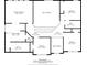 Upstairs floor plan featuring bedrooms, bathrooms, and a walk-in closet, all carefully designed for optimal living space at 3850 Calomel Dr, Cumming, GA 30040