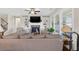 Inviting living room with built-in shelving, fireplace, and comfortable seating at 4160 Grandview Vista St, Cumming, GA 30028
