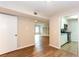 This living space adjoins a well-lit kitchen, creating a seamless transition with a harmonious blend at 591 Emory Oaks Way # 591, Decatur, GA 30033