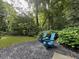Charming backyard with Adirondack chairs, gravel, and lush landscaping creates a serene and inviting outdoor space at 377 Camden Ne Rd, Atlanta, GA 30309