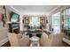 Inviting living room with fireplace, built-in shelves, and access to outdoor area at 377 Camden Ne Rd, Atlanta, GA 30309