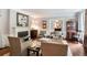Elegant living room boasts a fireplace, hardwood floors, and stylish furnishings at 377 Camden Ne Rd, Atlanta, GA 30309