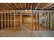 Unfinished basement with exposed beams ready to be customized at 4321 Clairesbrook Ln, Acworth, GA 30101