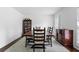 Elegant dining room featuring a large wooden table, hardwood floors, and traditional furniture at 5070 Hensley Dr, Atlanta, GA 30338