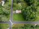 An aerial perspective features a well-maintained home in a lush, green neighborhood at 629 Silver Trace Ct, Woodstock, GA 30189