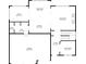 Main level floor plan featuring the kitchen, dining area, living room, and garage at 1820 Primrose Park Rd, Sugar Hill, GA 30518