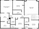 Floor plan of the upper level showing layout of bedrooms, Gathering room, and bathrooms at 1820 Primrose Park Rd, Sugar Hill, GA 30518