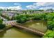 Amazing aerial view of property near the pond and bridge in a park-like setting at 400 17Th Nw St # 2412, Atlanta, GA 30363