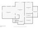 Unfinished basement floor plan with storage area and dimensions for customization at 110 Boulder Dr, Roswell, GA 30075