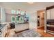 Spacious kitchen with a center island, stainless steel appliances, and ample counter space at 110 Boulder Dr, Roswell, GA 30075